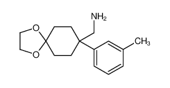 8-(3-甲基苯基)-1,4-二噁螺[4.5]癸烷-8-甲胺