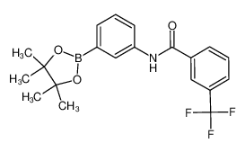 N-(3-(4,4,5,5-四甲基-1,3,2-二噁硼烷-2-基)苯基)-3-(三氟甲基)苯甲酰胺