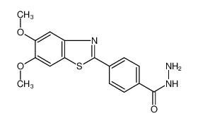 4-(5,6-DIMETHOXYBENZOTHIAZOL-2-YL)BENZOIC ACID HYDRAZIDE