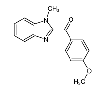 (4-methoxyphenyl)(1-methyl-1H-benzo[d]imidazol-2-yl)methanone 85510-69-6