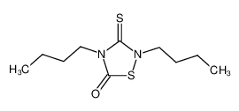 2,4-dibutyl-1,2,4-thiadiazolidine-3-thione-5-one 108168-85-0