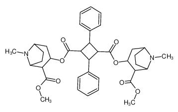 2,4-diphenyl-cyclobutane-1,3-dicarboxylic acid bis-(2-methoxycarbonyl-tropan-3-yl ester)