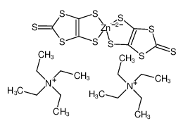 二(四乙基铵)二(2-硫代-1,3-二噻唑-4,5-二硫醇酸根)锌酸盐图片