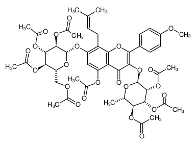 [(2R,3R,4S,5R,6S)-3,4,5-triacetyloxy-6-[5-acetyloxy-2-(4-methoxyphenyl)-8-(3-methylbut-2-enyl)-4-oxo-3-[(2S,3R,4R,5S,6S)-3,4,5-triacetyloxy-6-methyloxan-2-yl]oxychromen-7-yl]oxyoxan-2-yl]methyl acetate