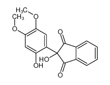 2-hydroxy-2-(2-hydroxy-4,5-dimethoxyphenyl)indene-1,3-dione 75840-18-5