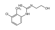 1-(3-chloro-2-methylphenyl)-3-(2-hydroxyethyl)thiourea 52266-74-7