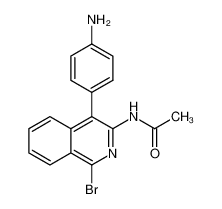N-[4-(4-aminophenyl)-1-bromoisoquinolin-3-yl]acetamide