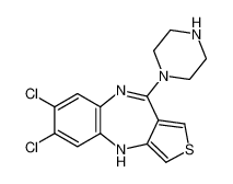 7,8-dichloro-4-piperazin-1-yl-10H-thieno[3,4-b][1,5]benzodiazepine 61326-04-3