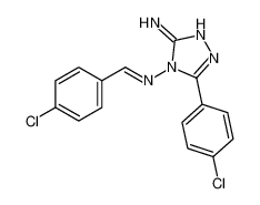 5-(4-chlorophenyl)-4-[(E)-(4-chlorophenyl)methylideneamino]-1,2,4-triazol-3-amine 56396-43-1