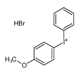 (4-methoxyphenyl)-phenyliodanium,hydrobromide 2665-61-4