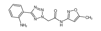 2-[5-(2-氨基-苯基)-四唑-2-基]-n-(5-甲基-异噁唑-3-基)-乙酰胺