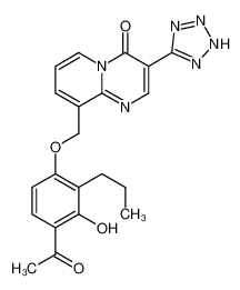 9-[(4-乙酰基-3-羟基-2-丙基苯氧基)甲基]-3-(2H-四唑-5-基)吡啶并[2,1-b]嘧啶-4-酮