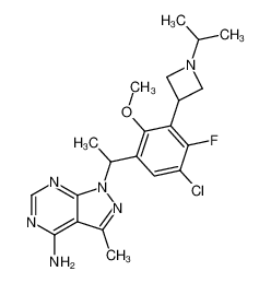 1426695-17-1 structure, C21H26ClFN6O
