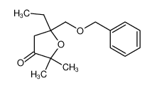 2,2-Dimethyl-5-benzyloxymethyl-5-ethyloxolane-3-one