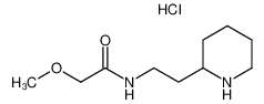 2-Methoxy-N-(2-piperidin-2-yl-ethyl)-acetamide hydrochloride 1185301-71-6