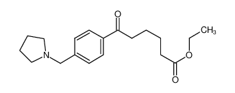 乙基6-氧代-6-[4-(1-吡咯烷基甲基)苯基]己酸酯