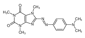 8-(4-dimethylamino-phenylazo)-1,3,7-trimethyl-3,7-dihydro-purine-2,6-dione 75722-15-5
