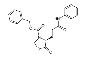 5-oxo-4-[2-(phenylcarbamoyl)ethyl]oxazolidine-3-carboxylic acid benzyl ester 848215-07-6