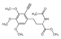 (2S)-methyl-[2-acetamido-4-(2-ethynyl-3,4,5-trimethoxyphenyl)]butanoate 327025-14-9