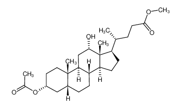 methyl (4R)-4-[(3R,12S)-3-acetyloxy-12-hydroxy-10,13-dimethyl-2,3,4,5,6,7,8,9,11,12,14,15,16,17-tetradecahydro-1H-cyclopenta[a]phenanthren-17-yl]pentanoate 27240-83-1
