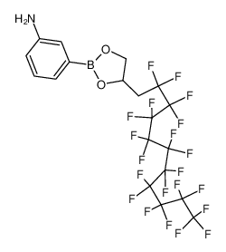 2-(3-aminophenyl)-4-(2,2,3,3,4,4,5,5,6,6,7,7,8,8,9,9,10,10,11,11,11-henicosafluorodecyl)-[1,3,2]dioxaborolane 884844-93-3