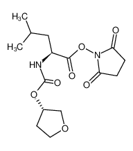 N-(((3S)-tetrahydrofuran-3-yloxy)carbonyl)-L-leucine N-hydroxysuccinimidyl ester 854402-74-7
