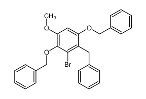 4-benzyl-3-bromo-1-methoxy-2,5-bis(phenylmethoxy)benzene 61654-74-8