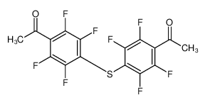 1-[4-(4-acetyl-2,3,5,6-tetrafluorophenyl)sulfanyl-2,3,5,6-tetrafluorophenyl]ethanone 61907-43-5