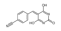 4-[(2,4,6-trioxo-1,3-diazinan-5-ylidene)methyl]benzonitrile 57270-79-8