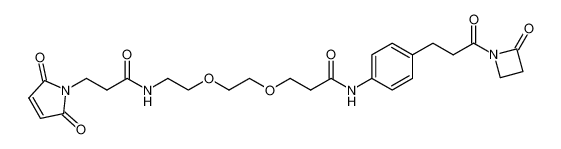 3-(2,5-dioxo-2,5-dihydro-1H-pyrrol-1-yl)-N-{2-[2-(3-oxo-3-{4-[3-oxo-3-(2-oxoazetidin-1-yl)propyl]phenylamino}propoxy)ethoxy]ethyl}propanamide