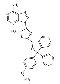 (2R,3R,5S)-2-(6-aminopurin-9-yl)-5-[[(4-methoxyphenyl)-diphenylmethoxy]methyl]oxolan-3-ol 51763-58-7