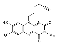 10-hex-5-ynyl-3,7,8-trimethylbenzo[g]pteridine-2,4-dione 860020-10-6
