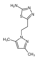 5-[2-(3,5-dimethylpyrazol-1-yl)ethyl]-1,3,4-thiadiazol-2-amine 957484-31-0