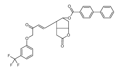[(3aR,4R,5R,6aS)-2-oxo-4-[3-oxo-4-[3-(trifluoromethyl)phenoxy]but-1-enyl]-3,3a,4,5,6,6a-hexahydrocyclopenta[b]furan-5-yl] 4-phenylbenzoate 54142-64-2