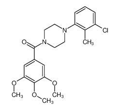 [4-(3-chloro-2-methylphenyl)piperazin-1-yl]-(3,4,5-trimethoxyphenyl)methanone