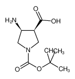 (3R,4R)-4-amino-1-[(2-methylpropan-2-yl)oxycarbonyl]pyrrolidine-3-carboxylic acid 492462-02-9