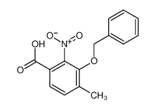 4-methyl-2-nitro-3-phenylmethoxybenzoic acid 6623-31-0