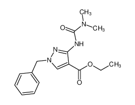 ethyl 1-benzyl-3-(3,3-dimethylureido)-1H-pyrazole-4-carboxylate