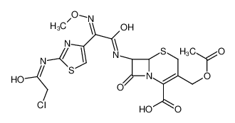 64486-19-7 [6R-[6alpha,7beta(Z)]]-3-(乙酰氧基甲基)-7-[[2-(氯乙酰氨基)噻唑-4-基](甲氧基亚胺)乙酰氨基]-8-氧代-5-硫杂-1-氮杂双环[4.2.0]辛-2-烯-2-羧酸