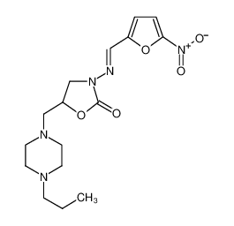 3-((5-硝基-2-呋喃亚甲基)氨基)-5-(4-丙基-1-哌嗪甲基)-2-恶唑烷酮
