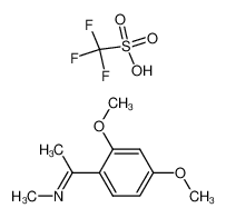 N-(2,4-dimethoxy-α-methylbenzylidene)methylammonium triflate 86774-71-2