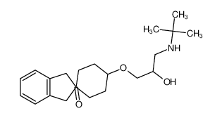 4'-(3-tert-butylamino-2-hydroxypropoxy)-spiro(cyclohexane-1,2'-indan)-1'-one 81840-58-6