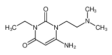 6-amino-1-[2-(dimethylamino)ethyl]-3-ethylpyrimidine-2,4-dione 3074-20-2