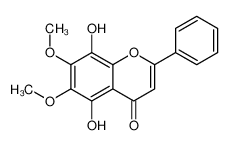 5,8-dihydroxy-6,7-dimethoxy-2-phenylchromen-4-one