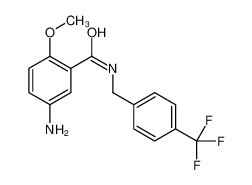 5-amino-2-methoxy-N-[[4-(trifluoromethyl)phenyl]methyl]benzamide 311769-61-6