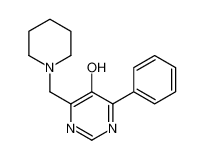 4-phenyl-6-(piperidin-1-ylmethyl)pyrimidin-5-ol 88466-99-3