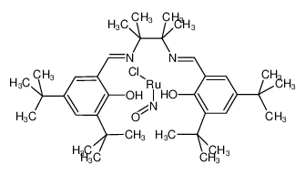 氯代亚硝酰[N,N'-双(3,5-二叔丁基亚水杨基)-1,1,2,2-四甲基乙二胺酸]钌(IＶ)