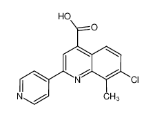 7-氯-8-甲基-2-吡啶-4-基喹啉-4-羧酸