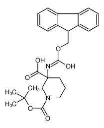 3-(9H-fluoren-9-ylmethoxycarbonylamino)-1-[(2-methylpropan-2-yl)oxycarbonyl]piperidine-3-carboxylic acid 368866-21-1