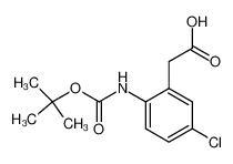 138343-87-0 2-(N-tert-butoxycarbonyl)amino-5-chlorophenylacetic acid